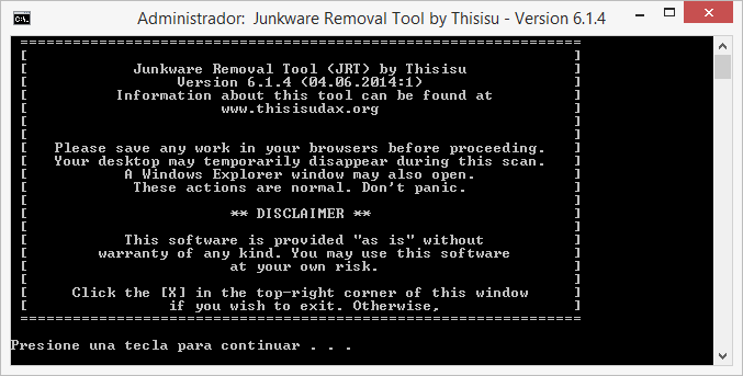 jrt Junkware removal tool